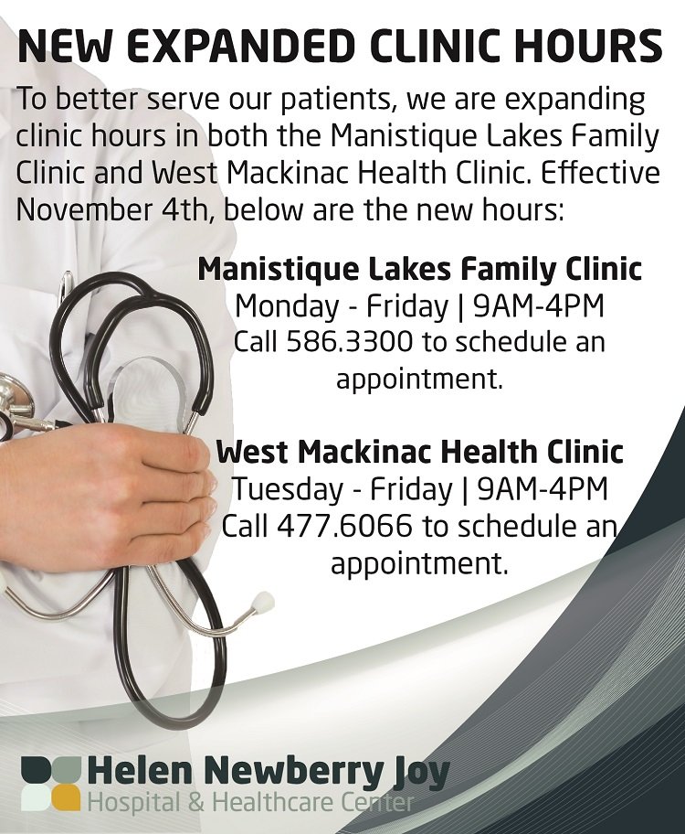 Clinic hours graphic