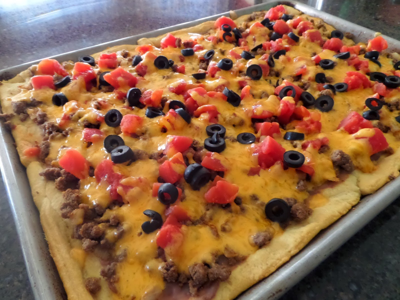 Taco Pizza Recipe In The Kitchen With Honeyville