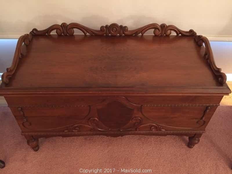 Antique Heirloom Solid Wood Cedar Chest