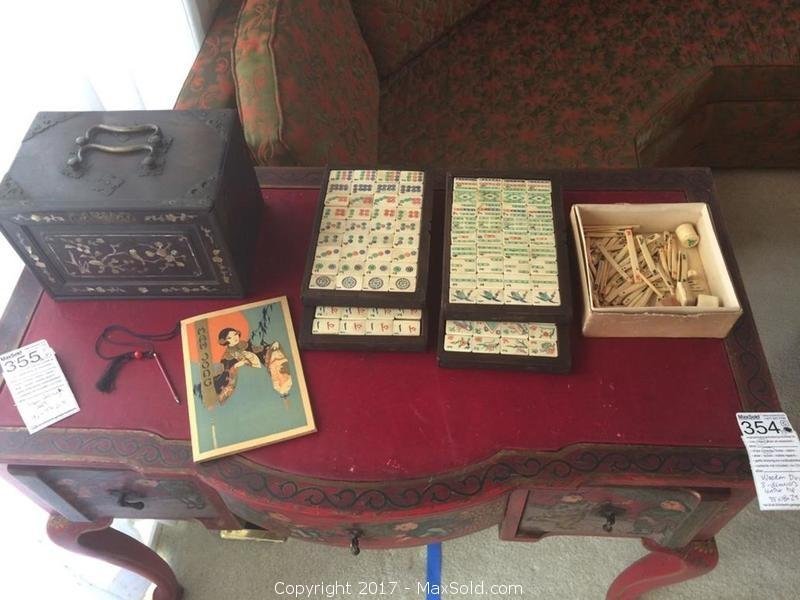 Antique Mah Jong Set