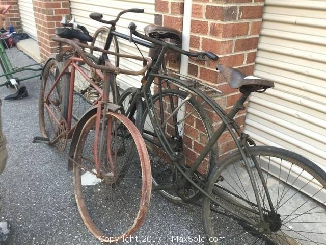 Three Vintage Bicycles