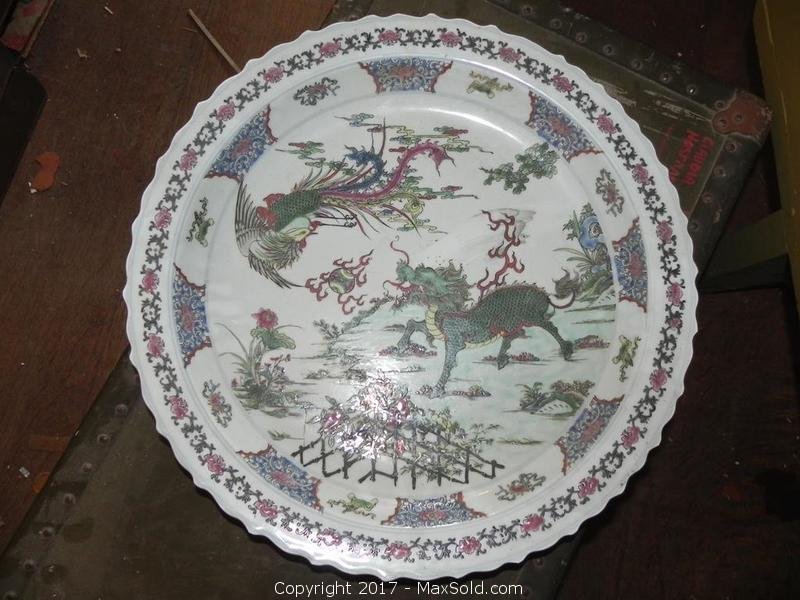 Antique Chinese Export Porcelain Platter